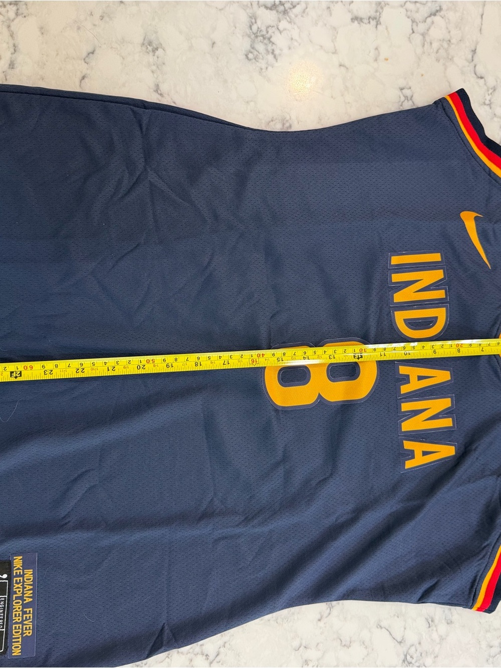 Sophie Cunningham New NikeIndiana Fever Navy, Red & Gold Explorer Edition Jersey - Picture 11 of 13